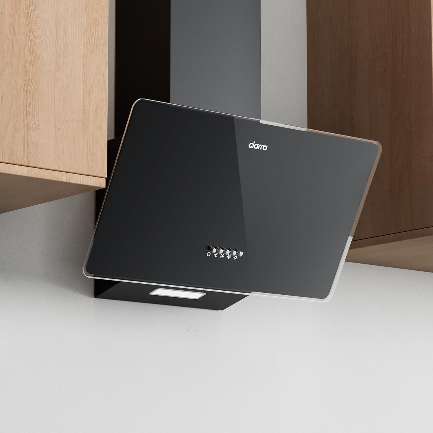 Ciarra CAB6750 - Cappa Aspirante Inclinata 60cm 350m³/h, Nera - immagine 7