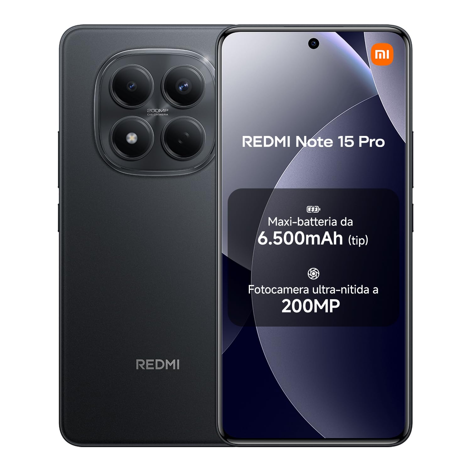 Xiaomi Redmi Note 15 Pro - Smartphone 12+512GB, Nero
