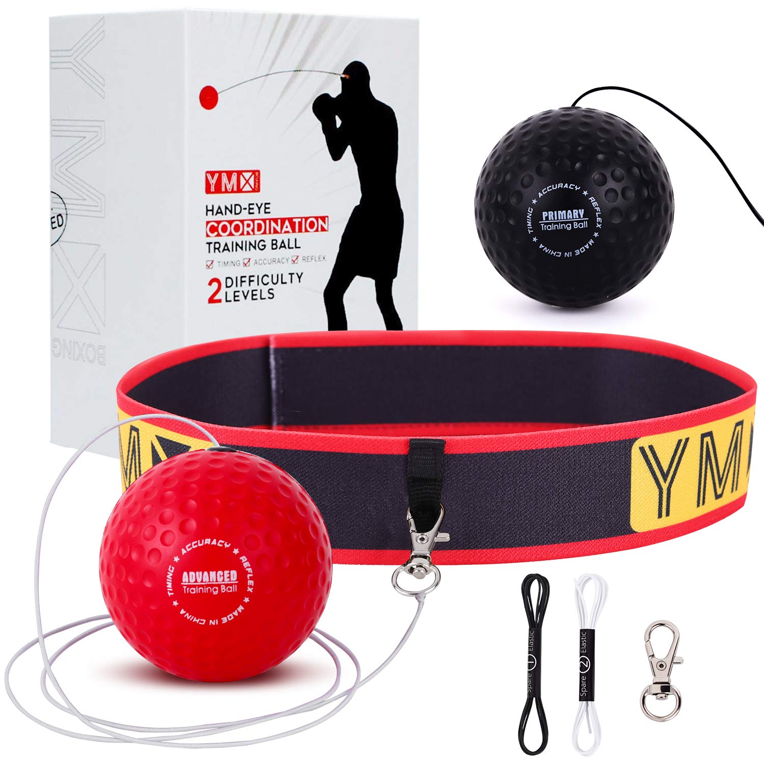 YMX BOXING Reflex Ball da Boxe con Fascia Elastica