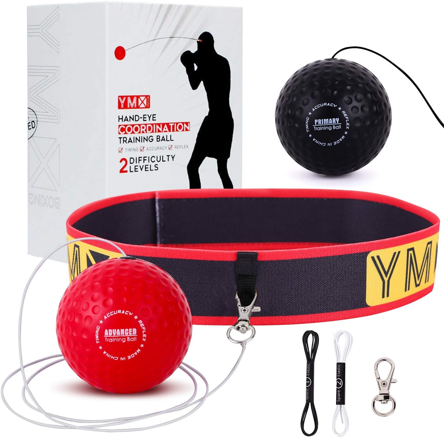 YMX BOXING Reflex Ball da Boxe con Fascia Elastica - immagine 1