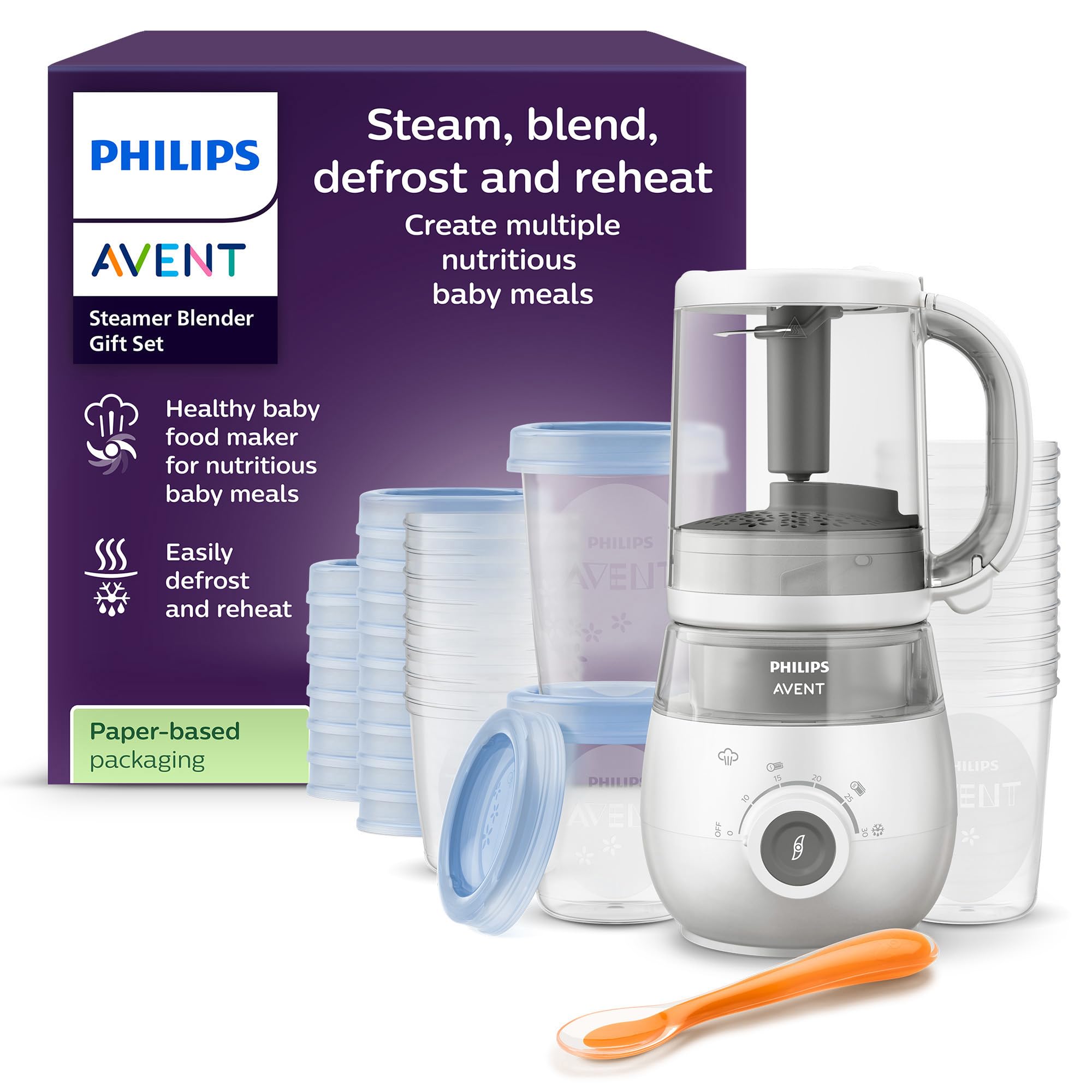 Philips Avent Steamer Blender Gift Set - EasyPappa 4 in 1