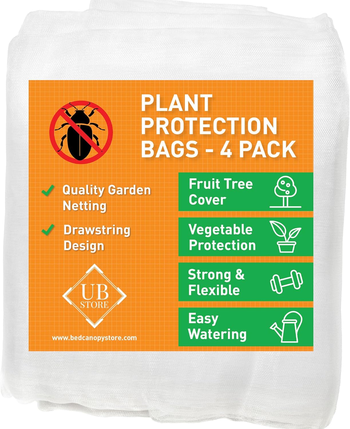 Rete Barriera per Insetti e Uccelli 4 Pezzi - immagine 1