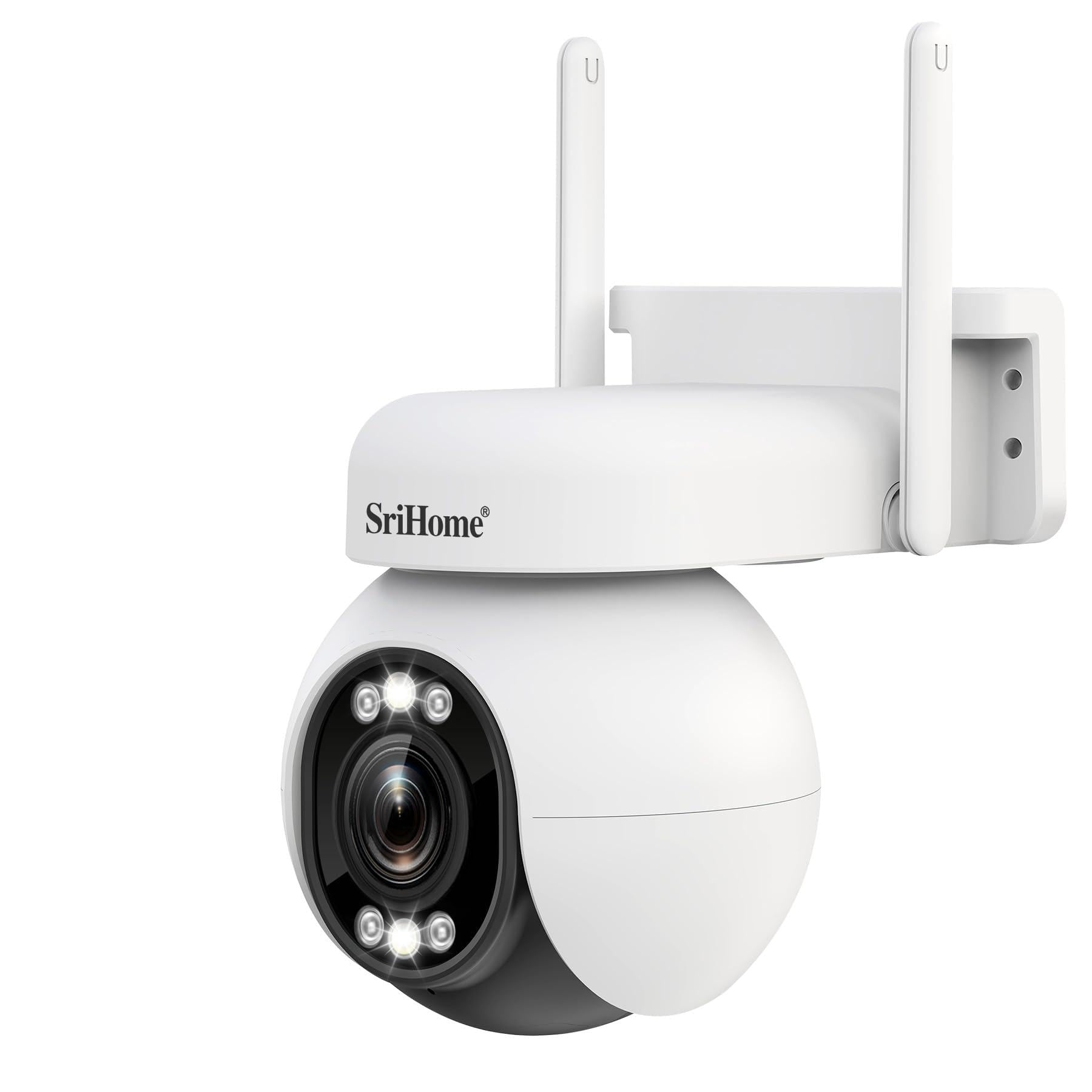 Srihome Telecamera Sorveglianza PTZ WiFi 4MP 5X Zoom