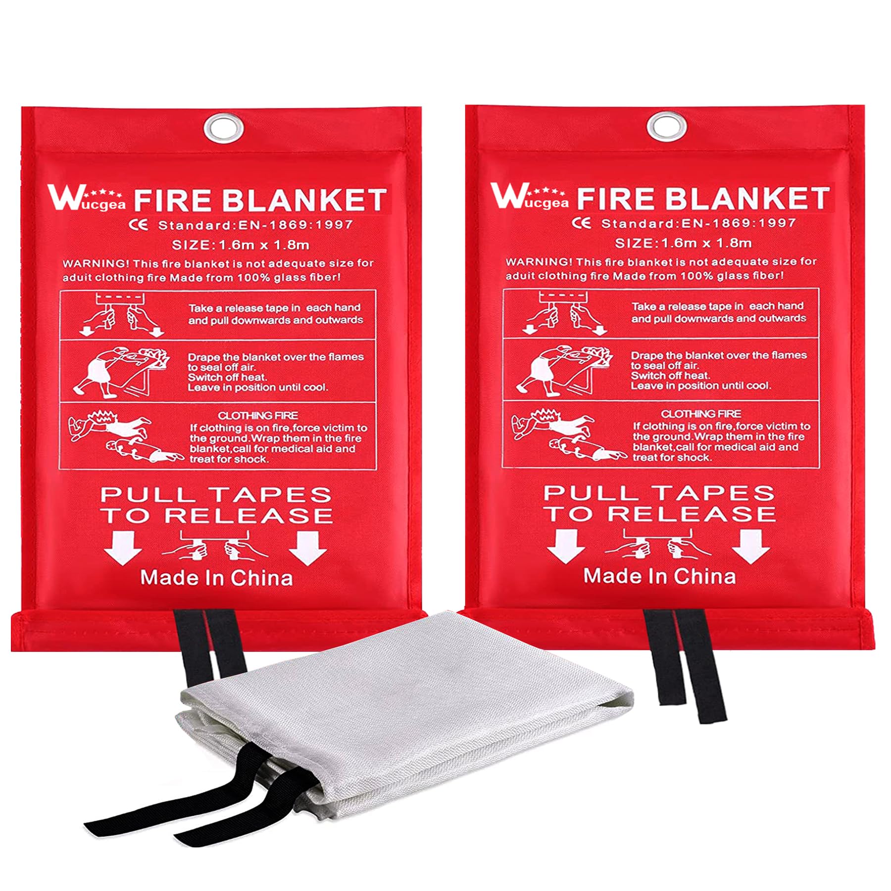 Coperte Antincendio in Vetroresina 160x180cm, 2 Pack