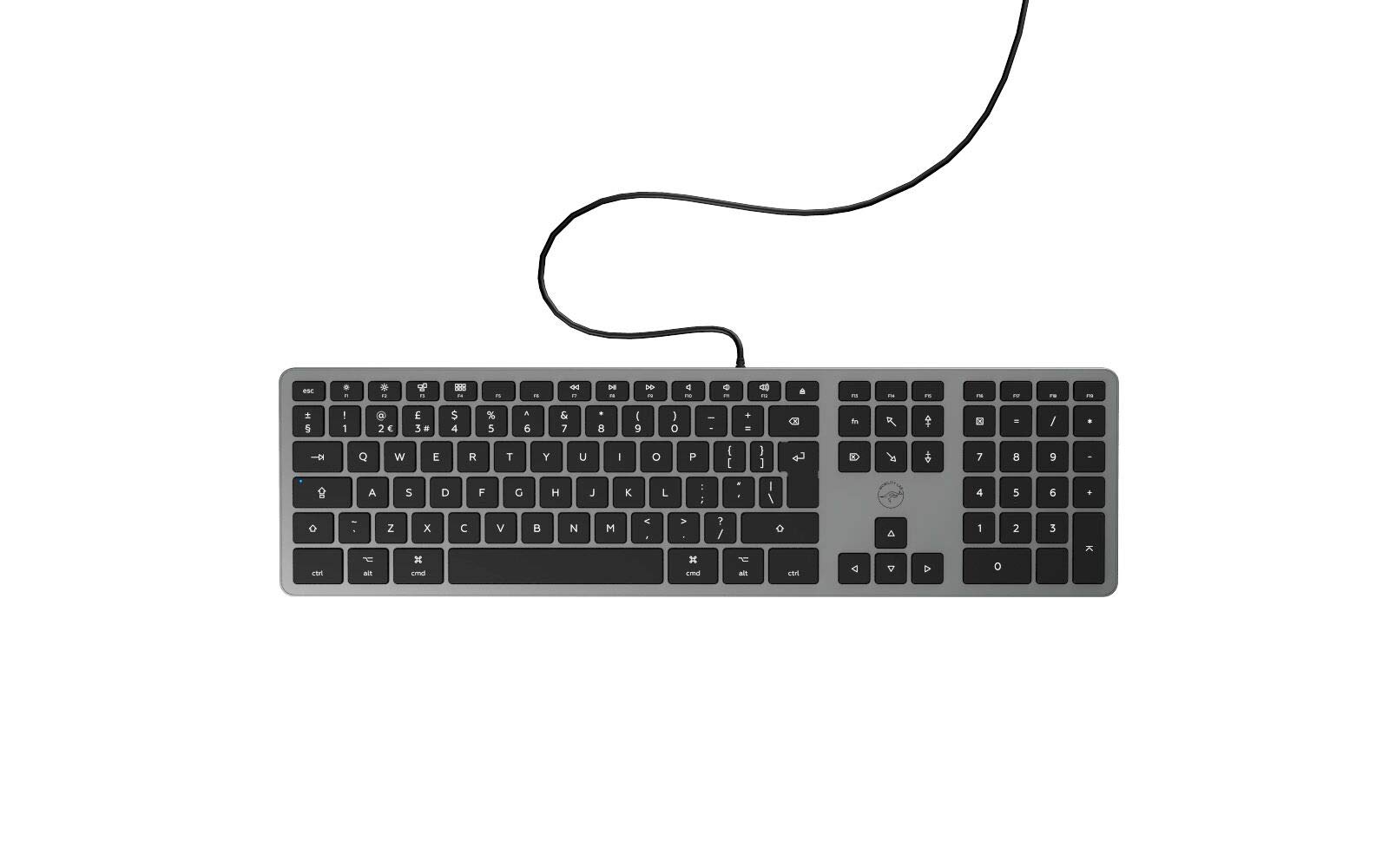 Mobility Lab ML311890 - Tastiera QWERTY per Mac, Nero/Grigio