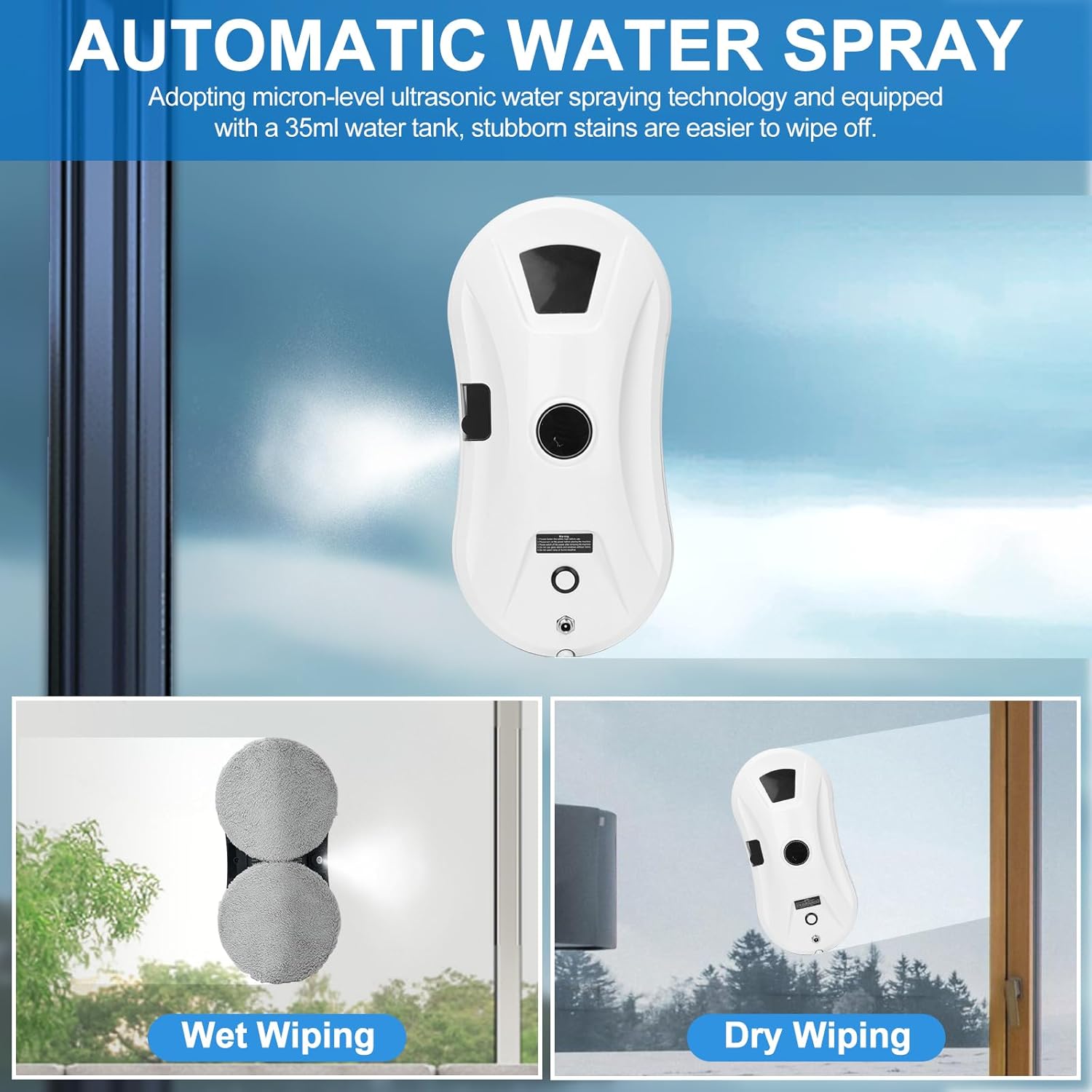 Robot Lavavetri con Spruzzo d'Acqua Automatico - immagine 2