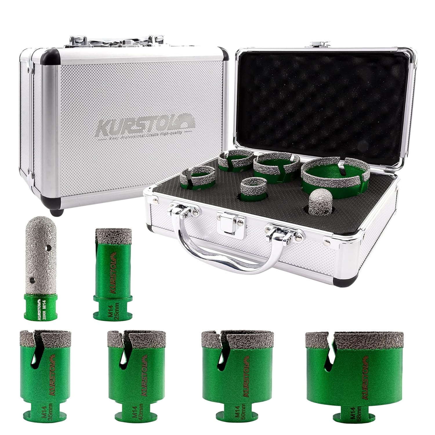 Kurstol Set Punte Diamantate M14 per Taglio a Secco - immagine 1