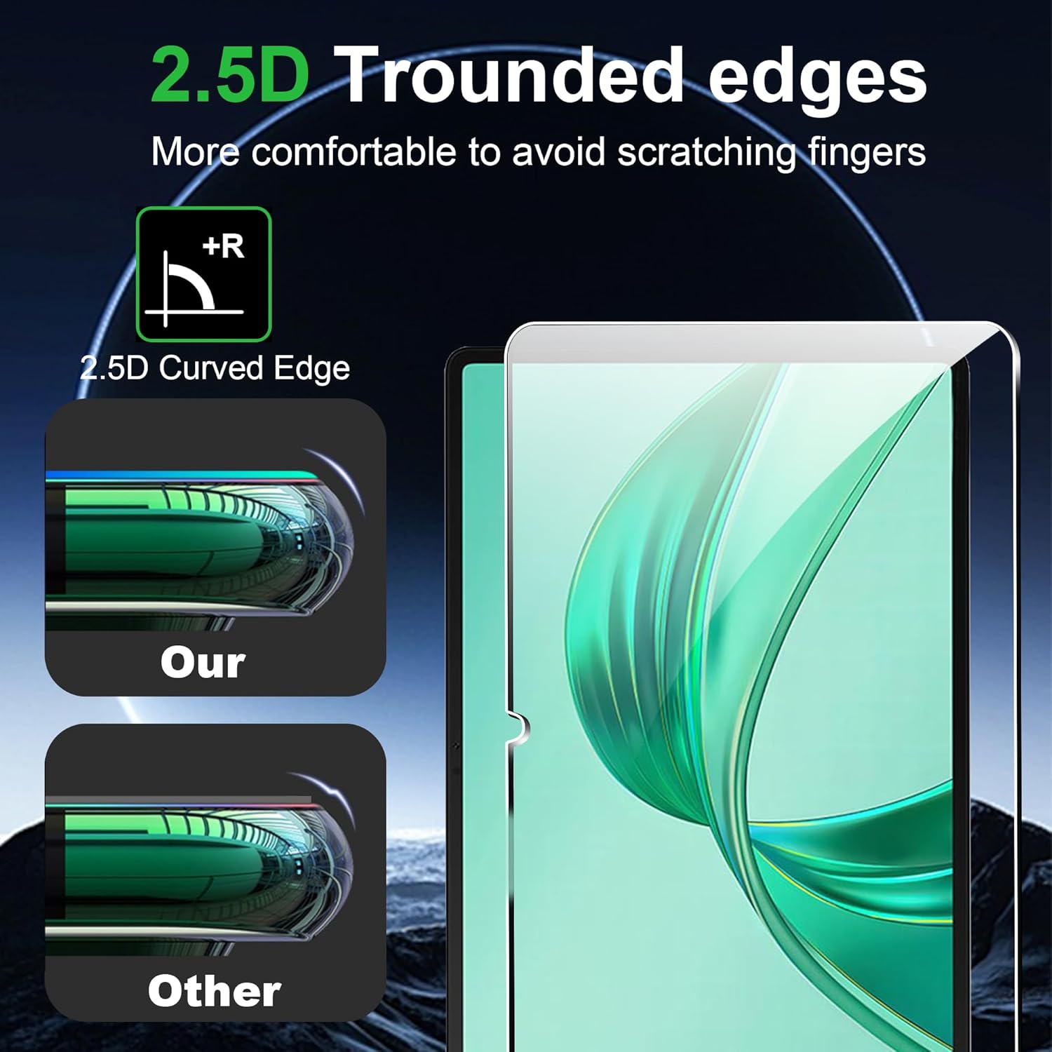 2 Pezzi Vetro Temperato per Honor Pad X8a 11" 2024 - immagine 3