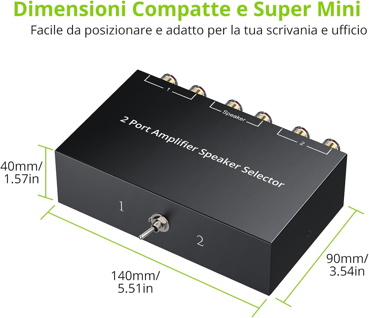 Linkfor Selettore Altoparlanti 2 Vie A/B 100W RMS - immagine 7