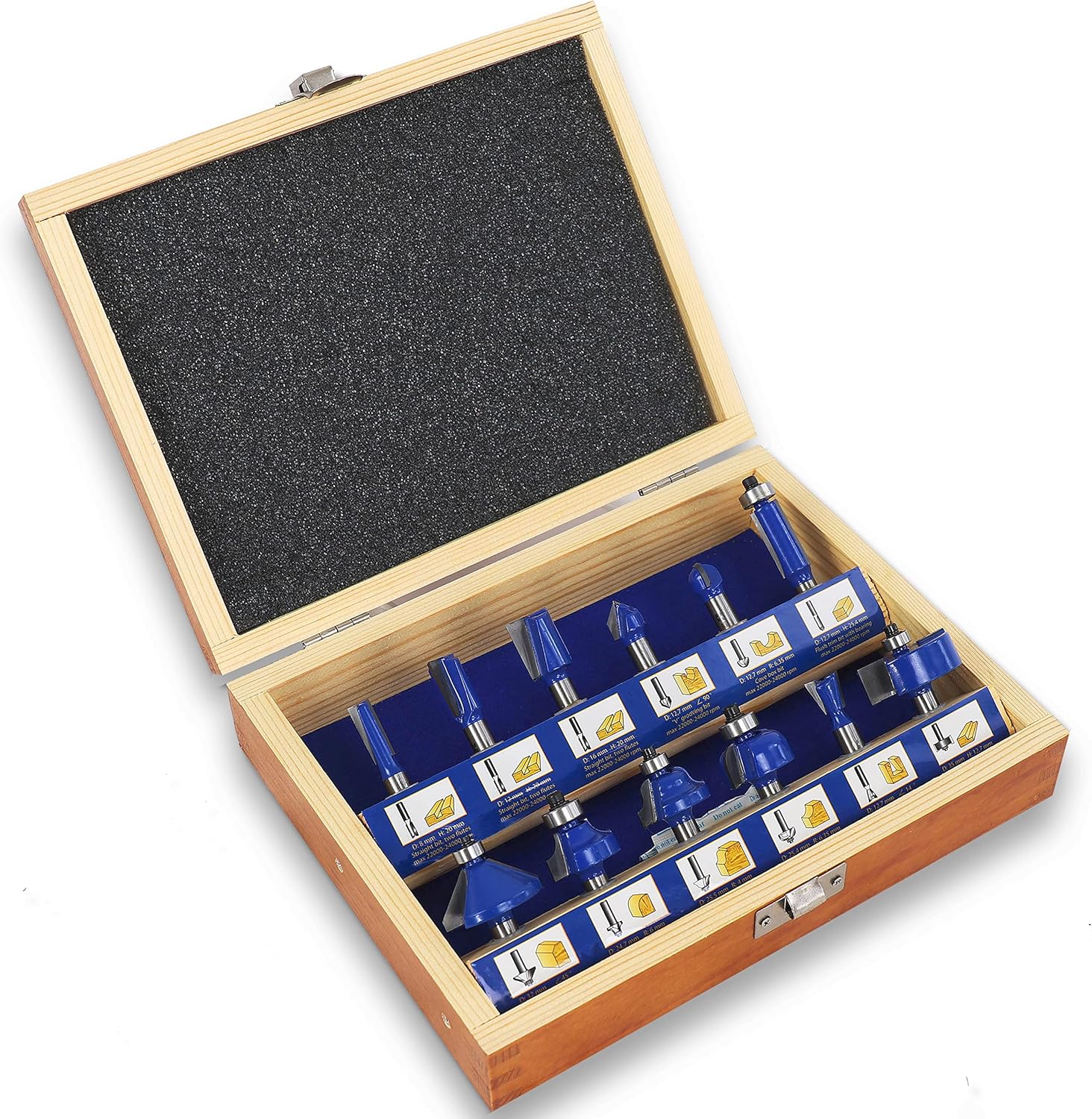 S&r 12 Frese per Scanalature Legno - Codolo 8 mm - immagine 1