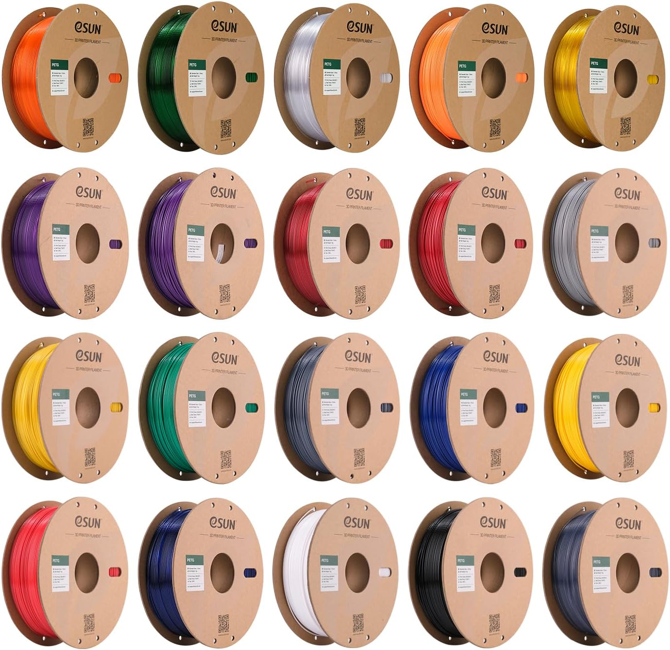 Esun Filamento PETG 1.75mm per Stampante 3D, Bianco - immagine 8