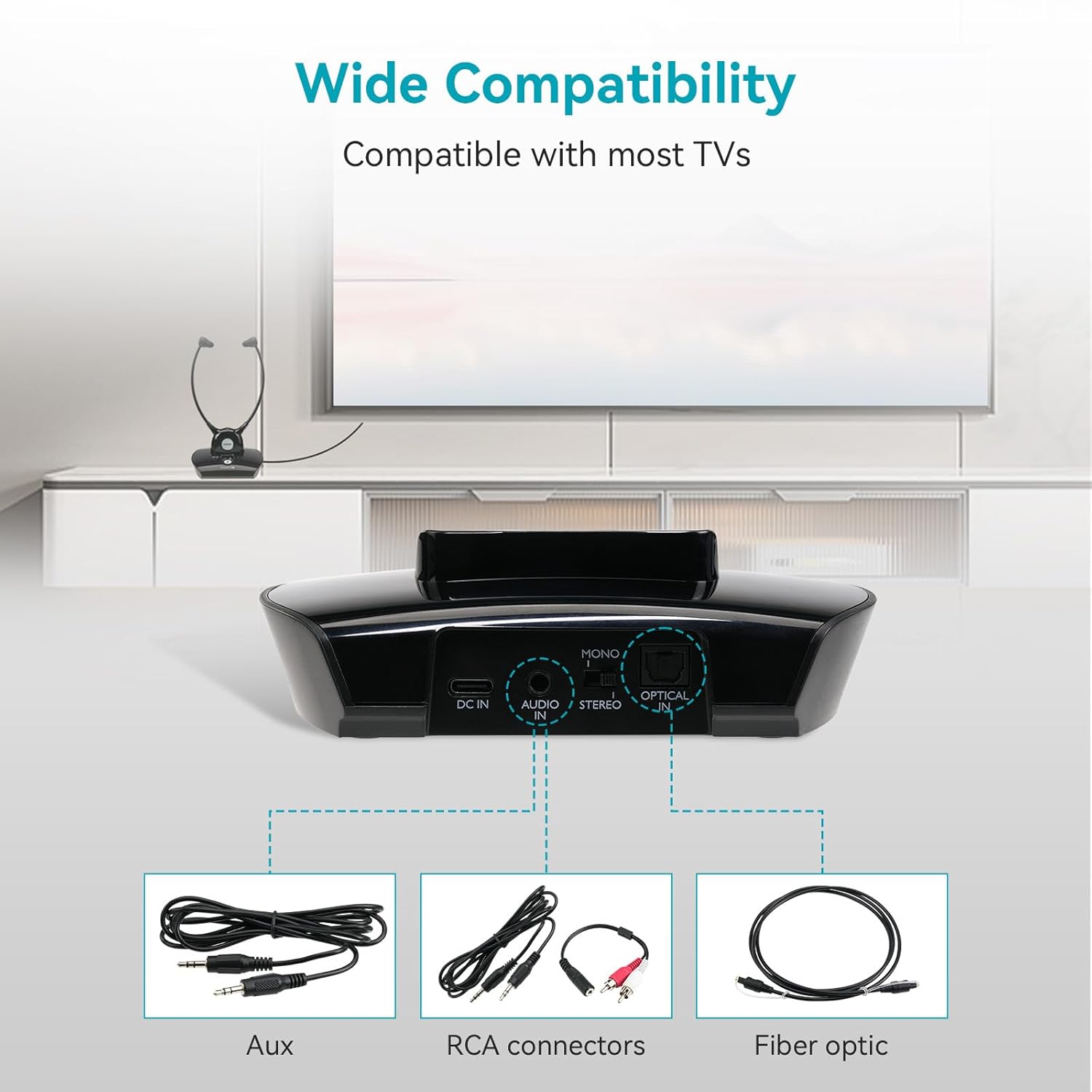 Retekess TA008 Cuffie Wireless TV 2.4G - immagine 8