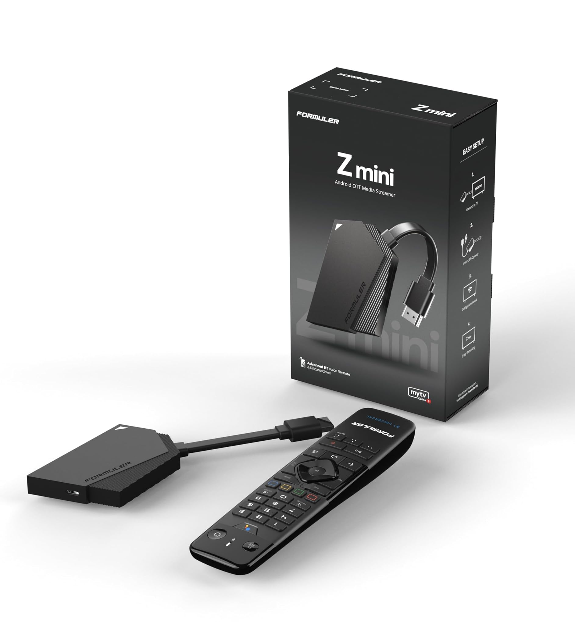 Formuler Z Mini Android 12 Dual Band 5G 2GB Ram 8GB ROM 4K, Nero