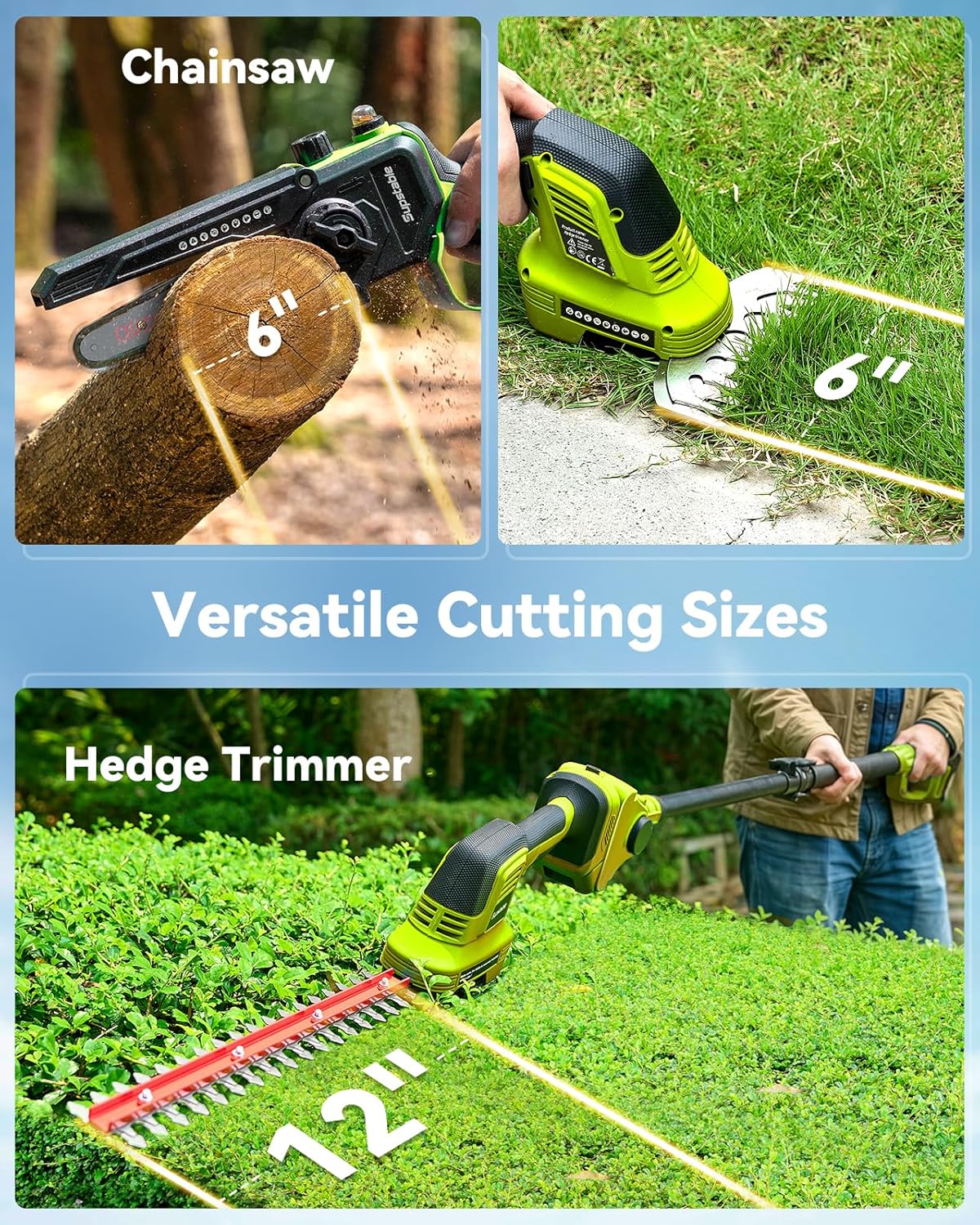 Set Giardinaggio 6 in 1 a Batteria 8000mAh - immagine 5