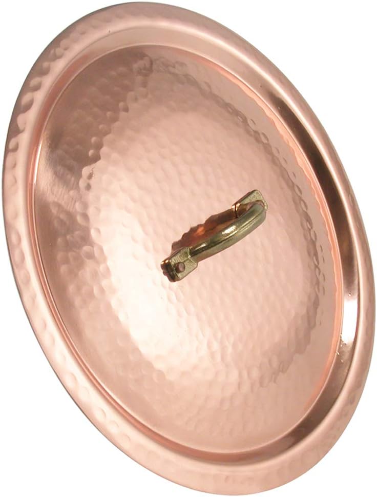 Pentole Agnelli - Coperchio Rame Martellato Stagnato a Mano 2mm