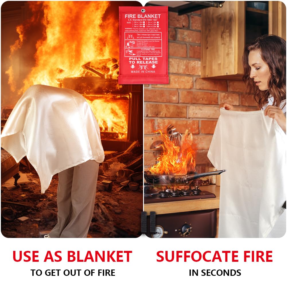 Flintronic Coperta Antincendio 1M x 1M - 2 Pezzi - immagine 6