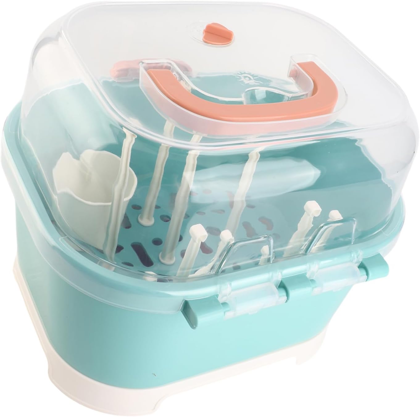 Asciuga Biberon e Porta Biberon con Coperchio, Green - immagine 5