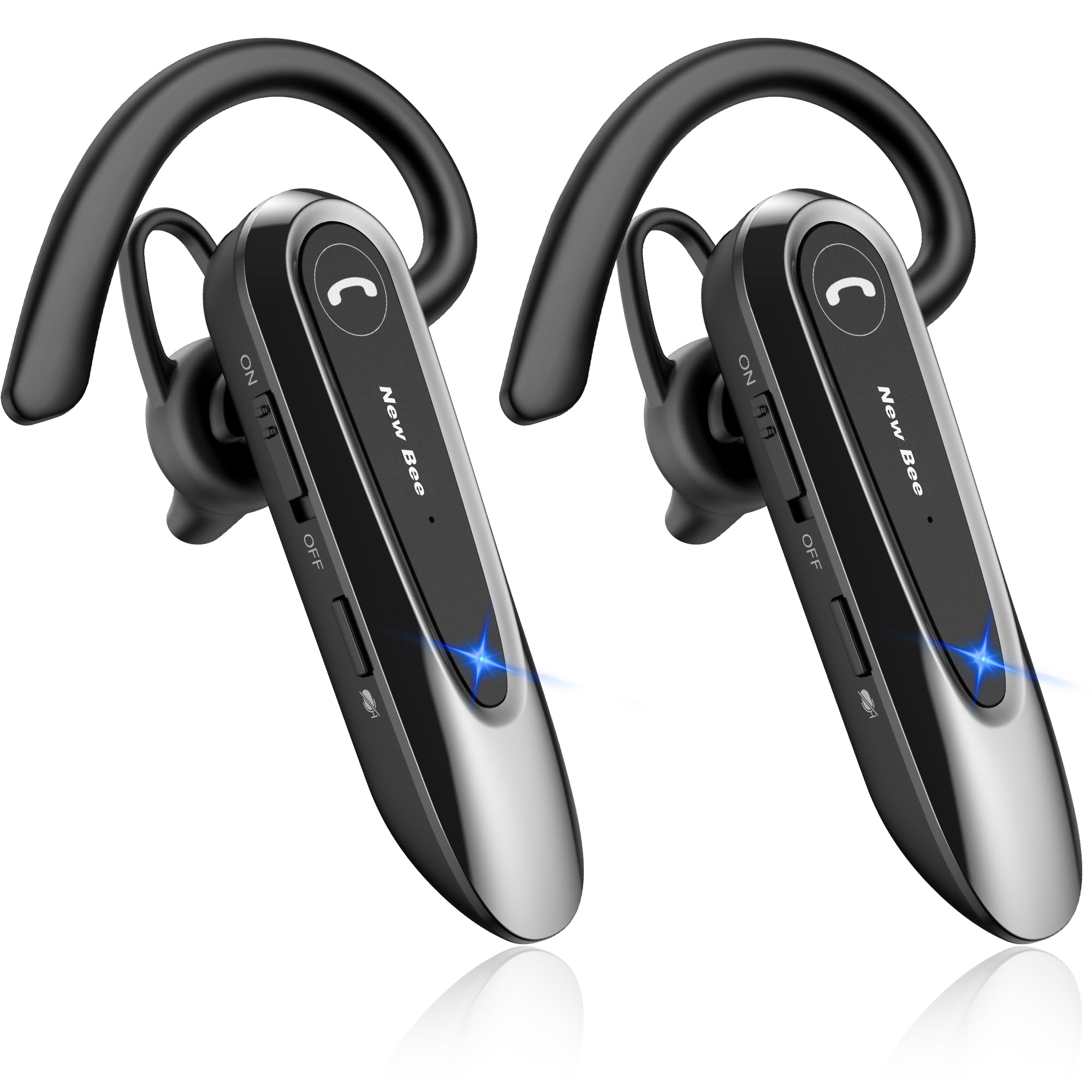 New Bee Auricolare Bluetooth Singolo V5.0 25h