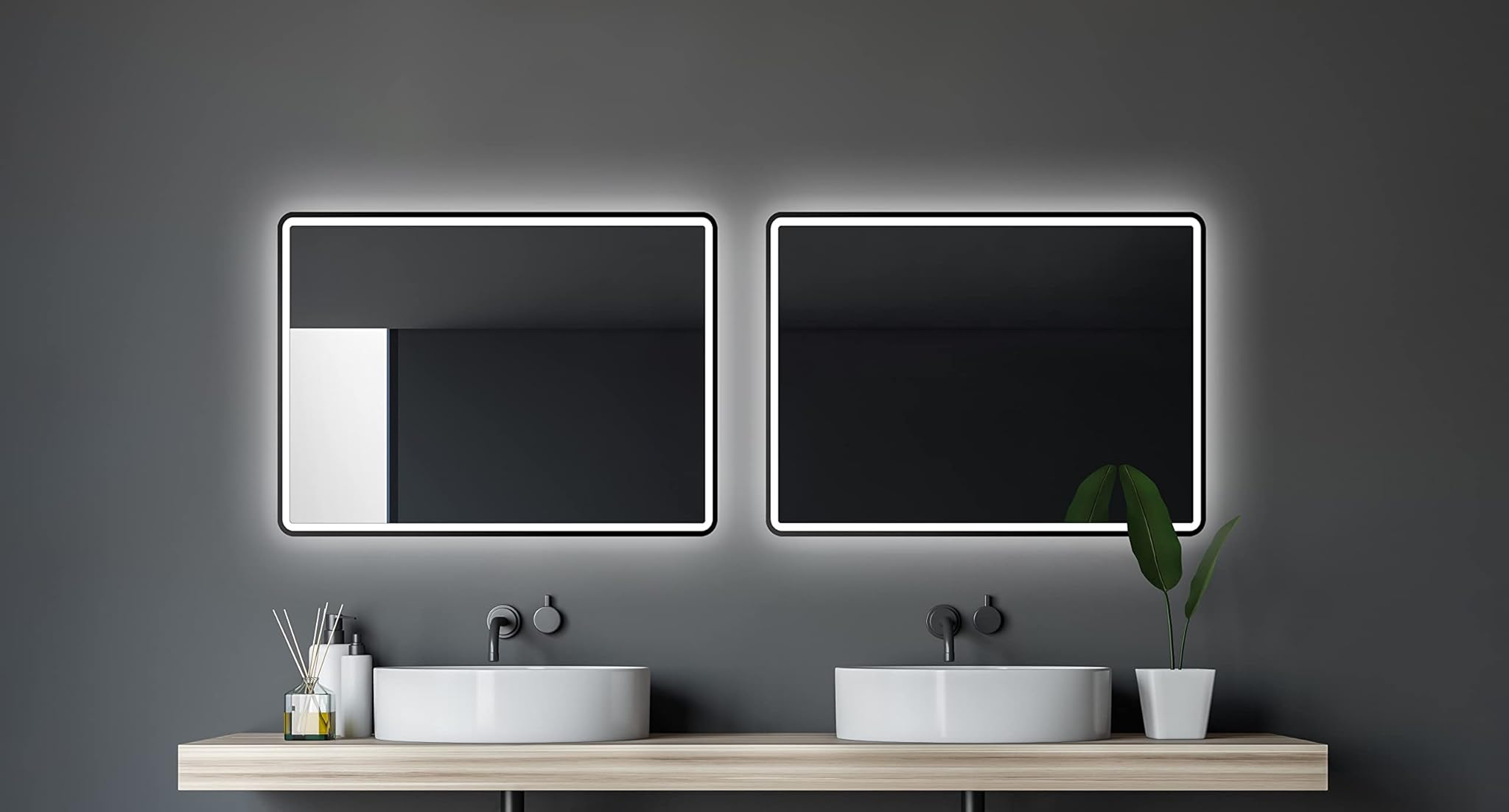 Talos Specchio da Bagno a LED 80x60 cm