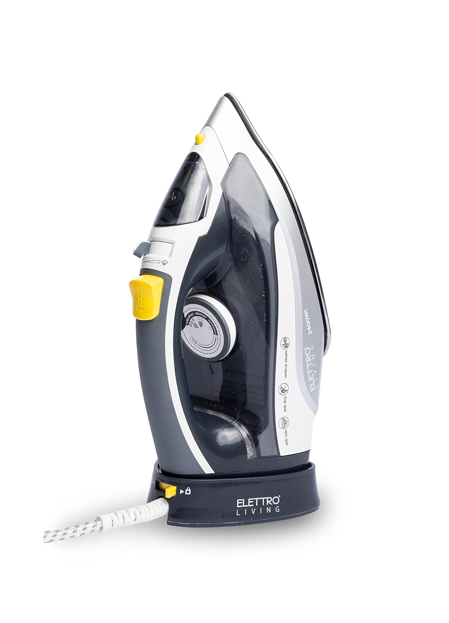 Lui Ferro da Stiro Cordless 2400W, Grigio/Nero