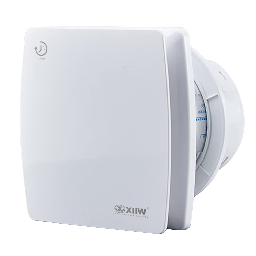 Ventilatore da Bagno con Timer 100mm 95m³/h, Bianco