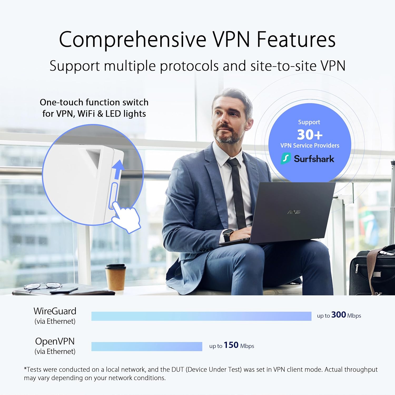 Asus RT-AX57 Go - Router Portatile Dual Band WiFi 6 AX3000 - immagine 5