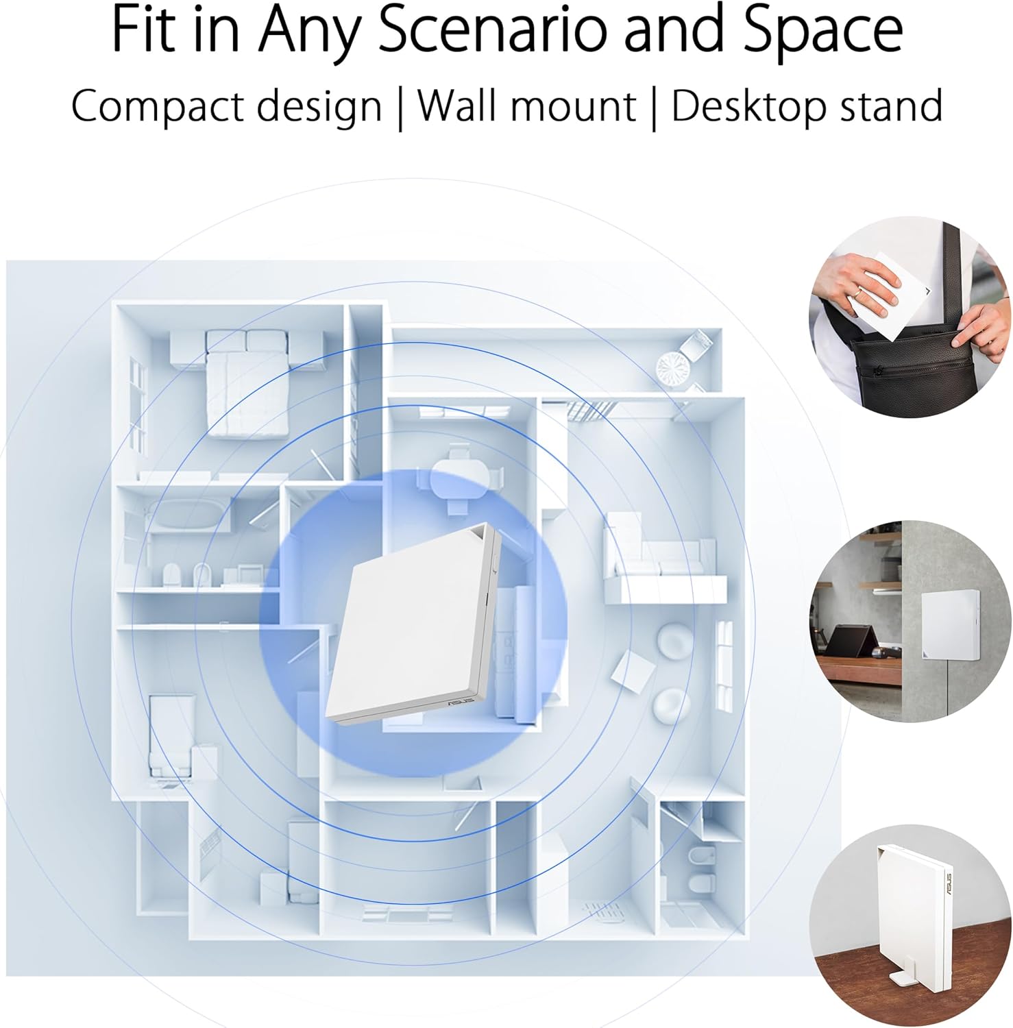Asus RT-AX57 Go - Router Portatile Dual Band WiFi 6 AX3000 - immagine 7