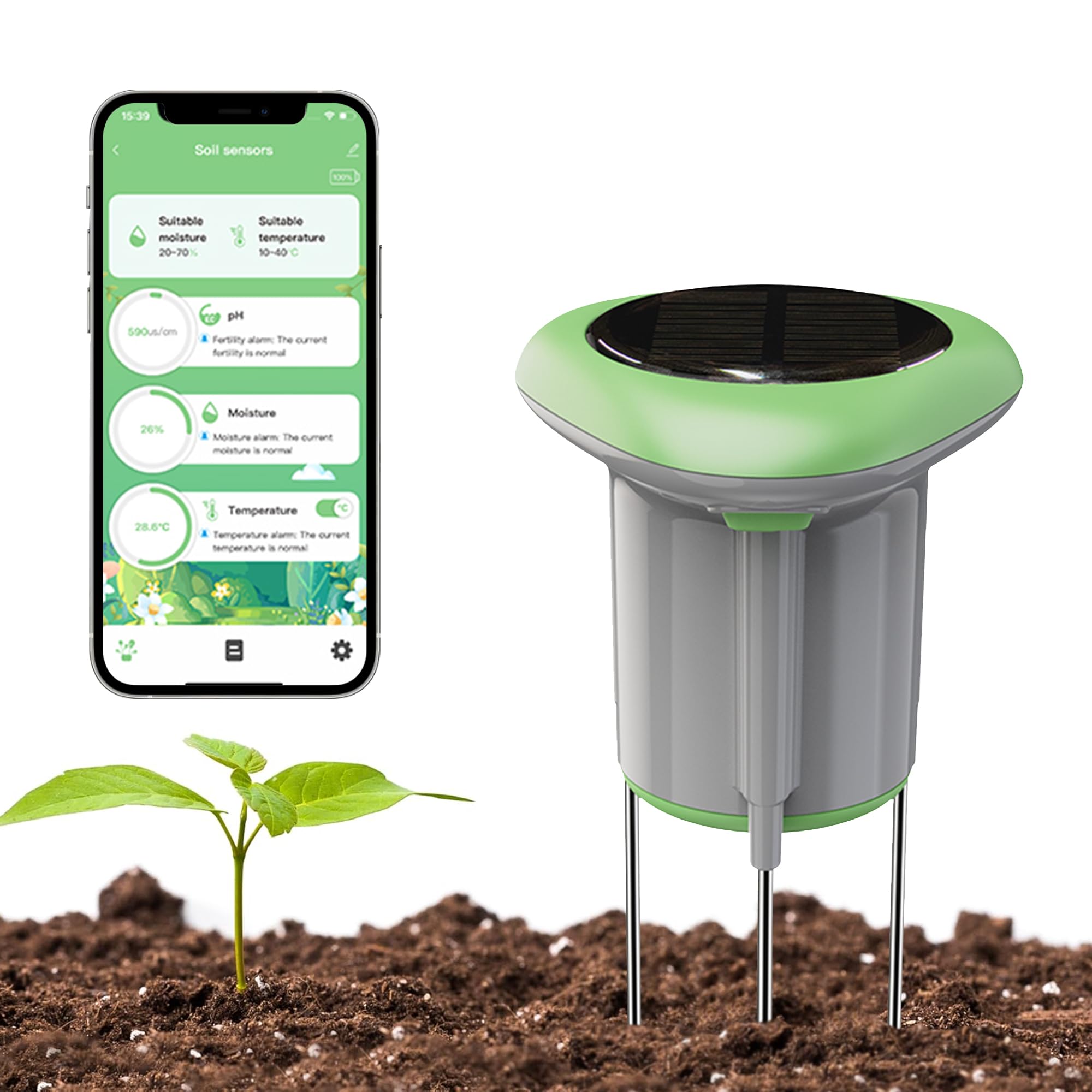 Neo WiFi - Misuratore di Umidità del Suolo Solare