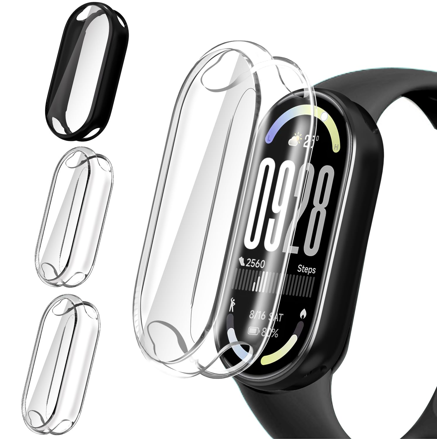 Ivoler Cover per Xiaomi Smart Band 10 (3 Pezzi)