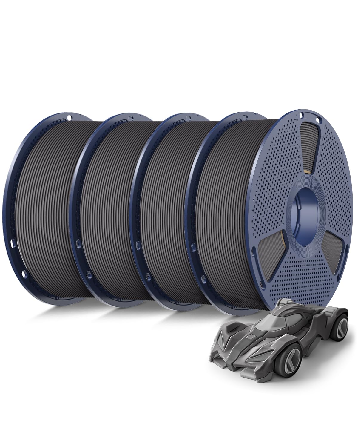 Sunlu Bundle 4KG Filamento PETG Rapido 1.75mm, Grigio