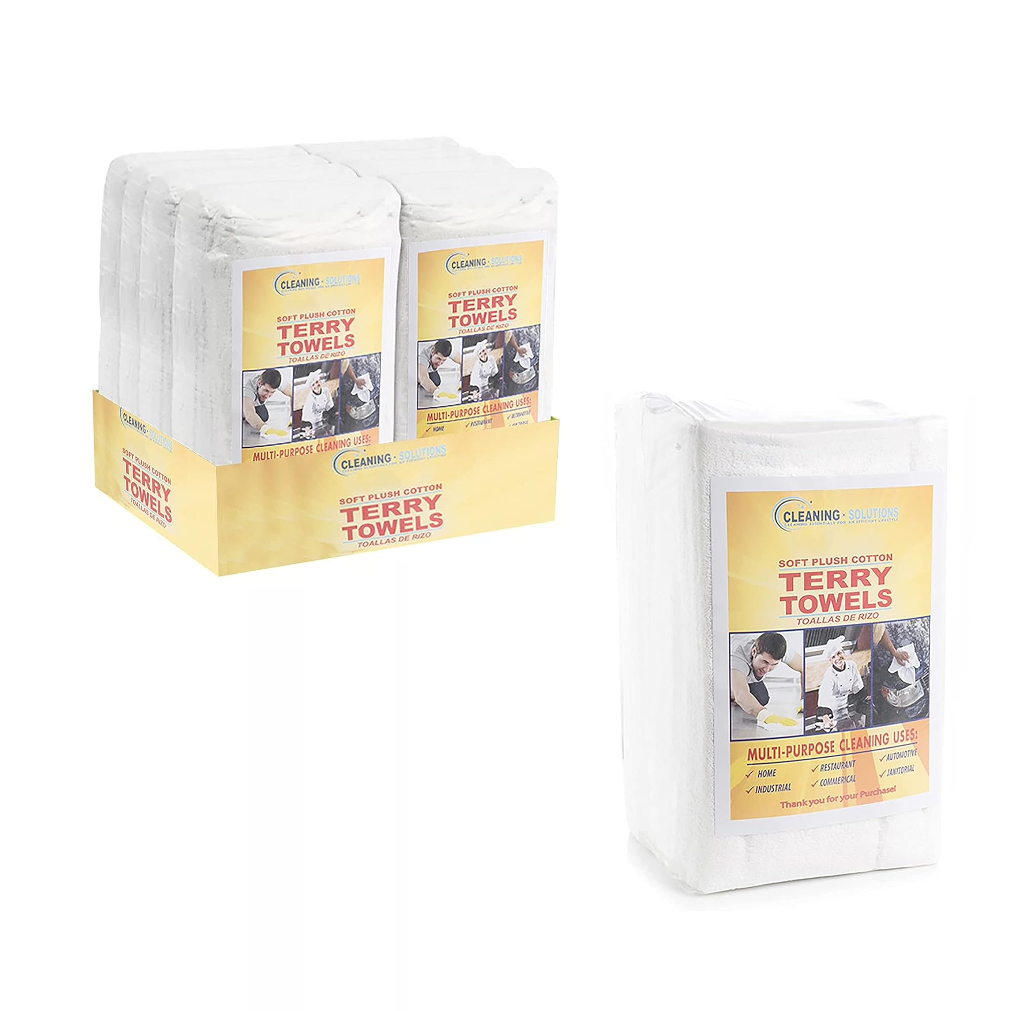 Simpli-magic 79421 Asciugamani Spugna Cotone 60 Pezzi