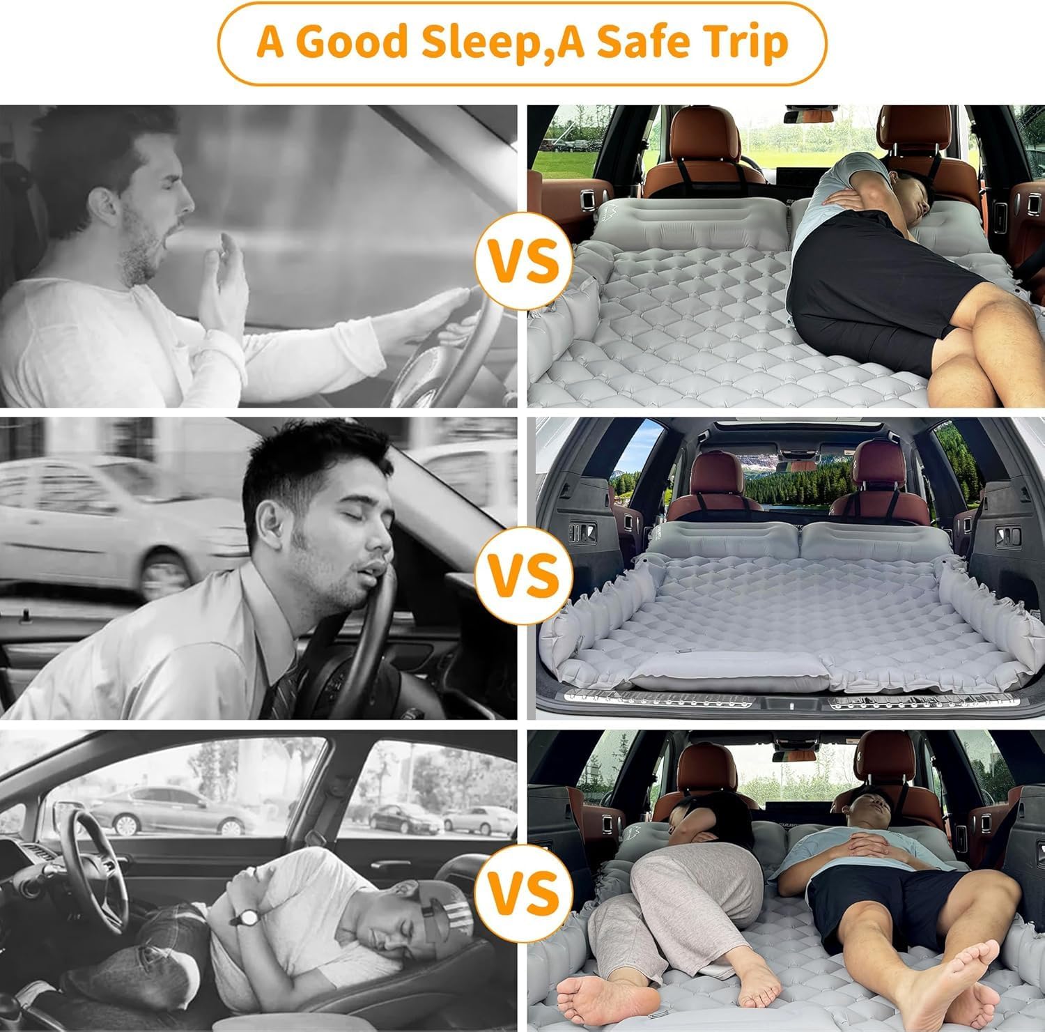 Eulant Materasso Gonfiabile Auto con Pompa ad Aria - immagine 6