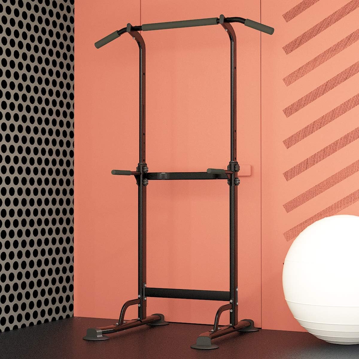 Sogesfurniture Power Tower Dip Station Regolabile - immagine 2