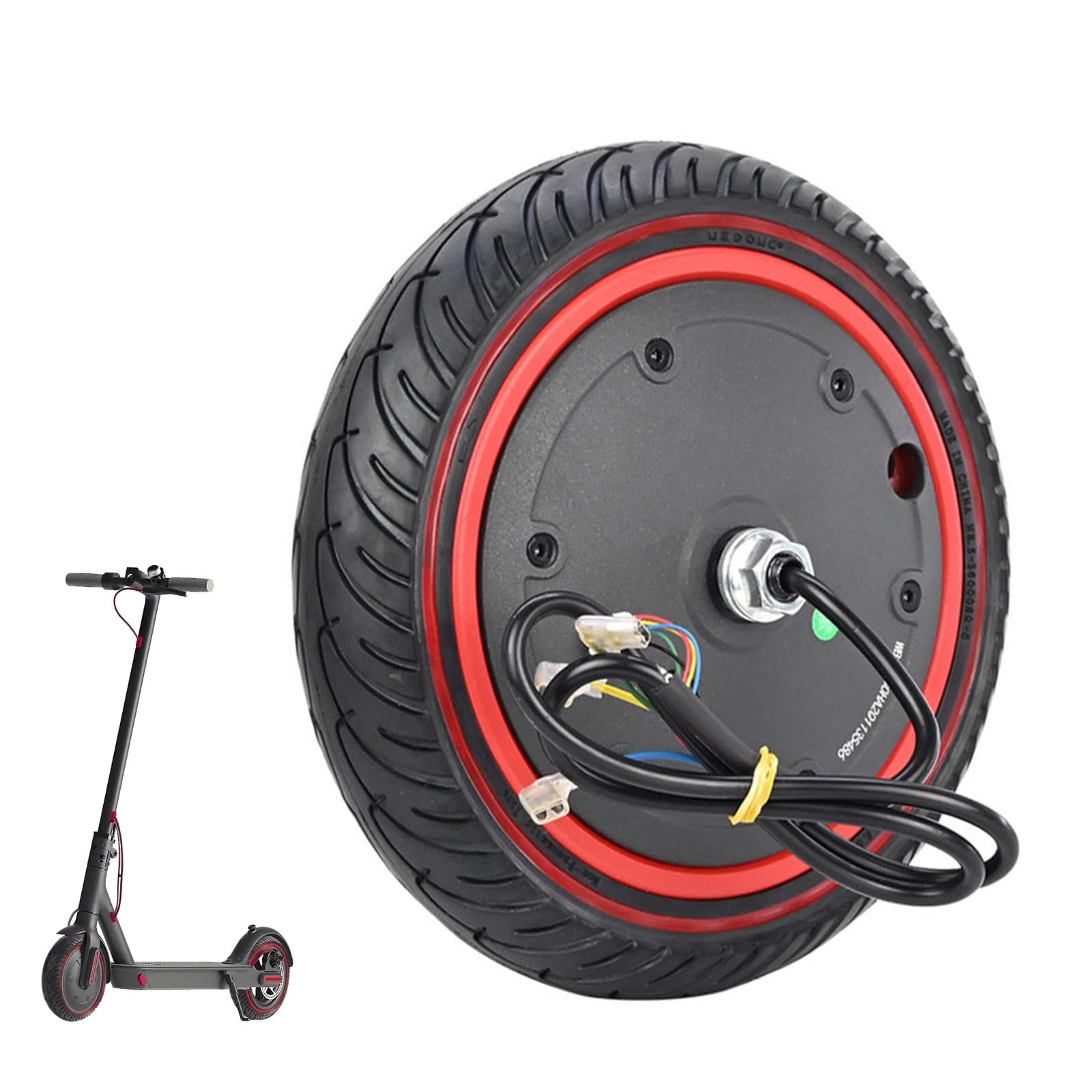 Ayyds Motore Scooter con Pneumatici Gomma Piena 8.5"