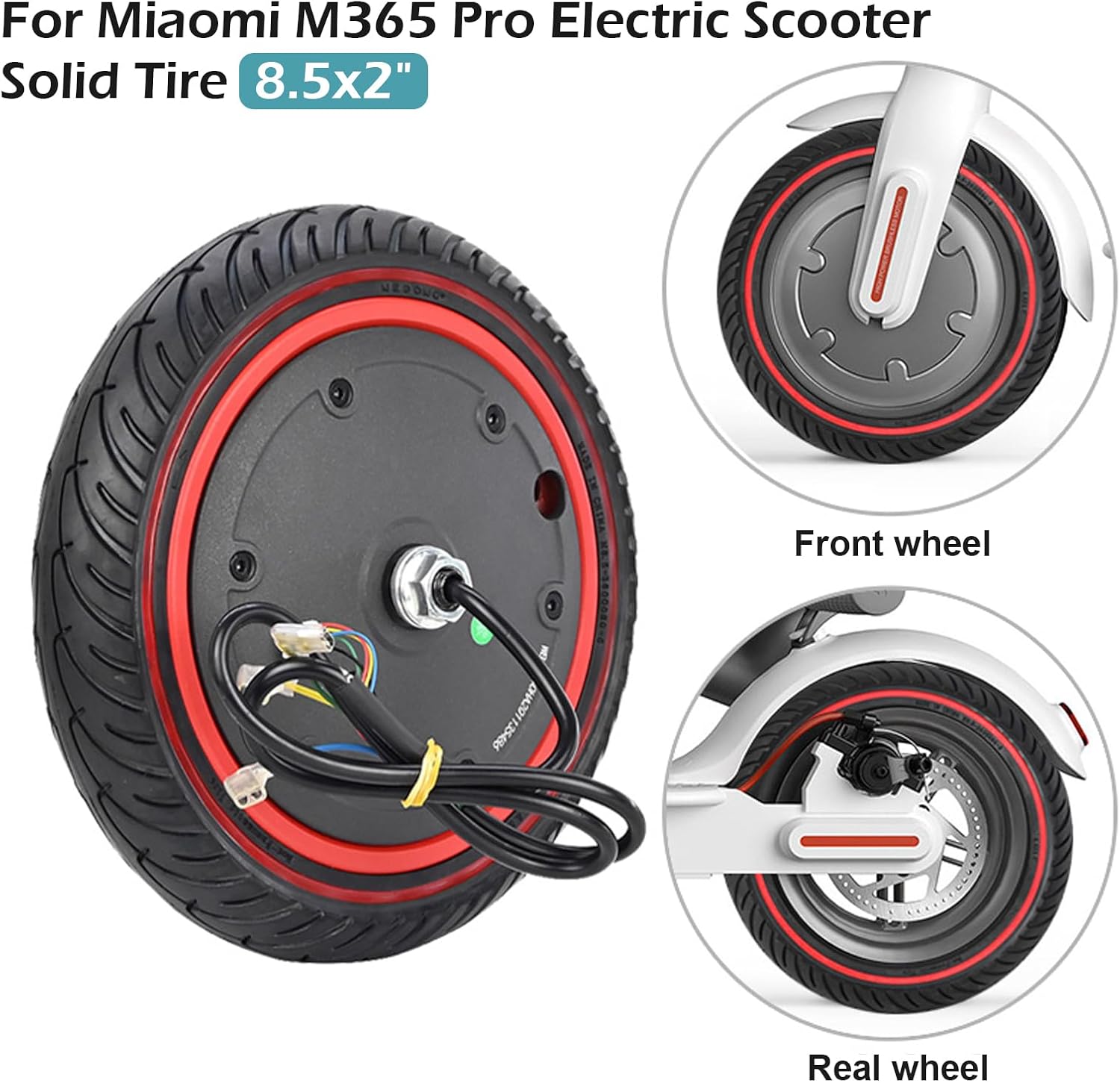 Ayyds Motore Scooter con Pneumatici Gomma Piena 8.5" - immagine 3