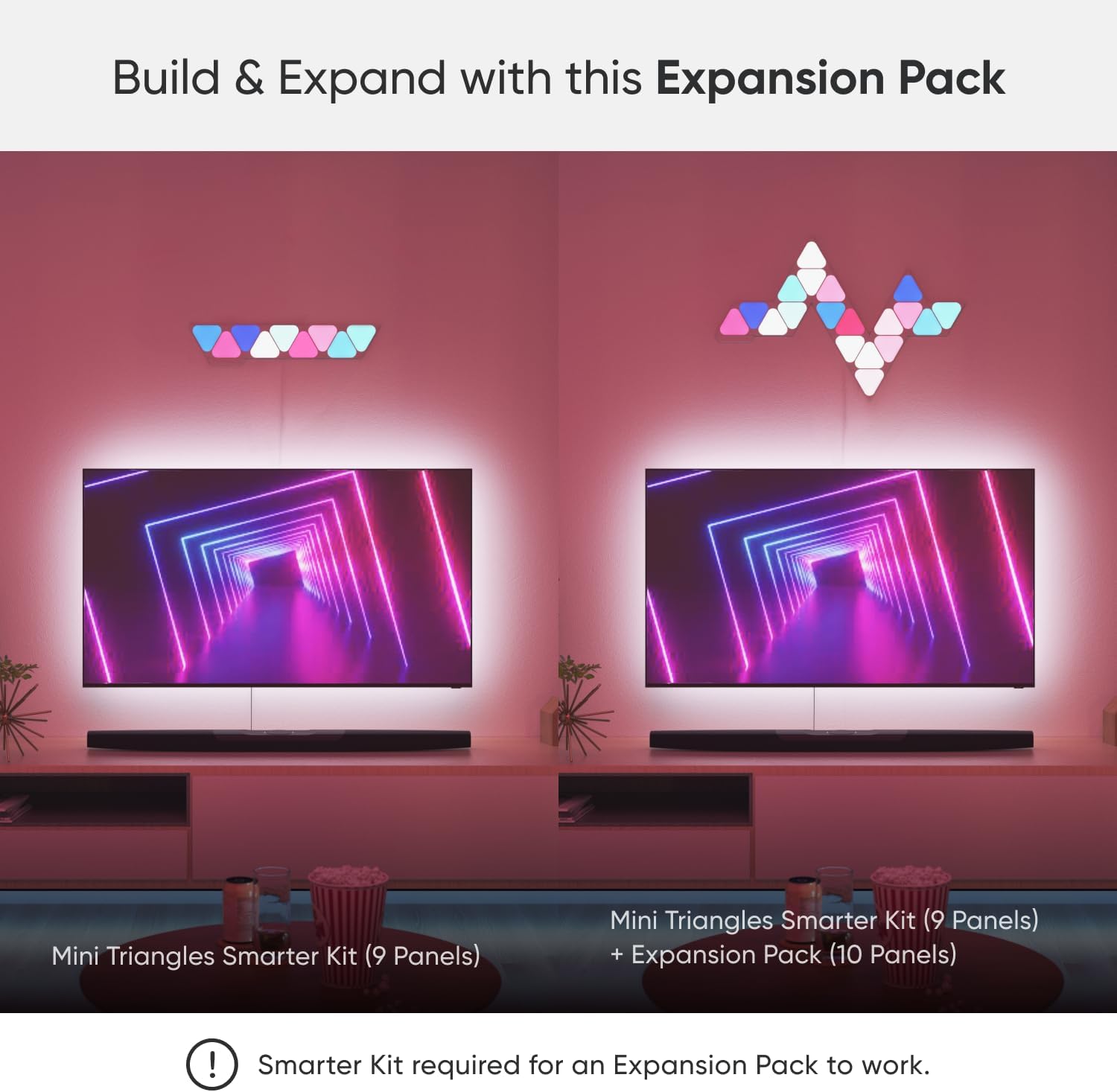 Nanoleaf Shapes Mini Triangle Expansion Pack - 10 Mini Triangoli - immagine 3