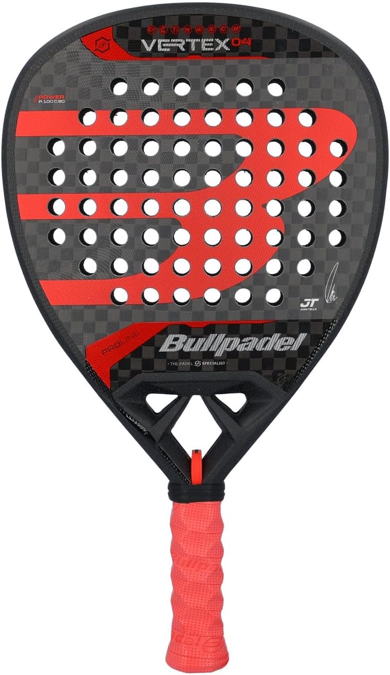 Bullpadel Vertex 04 24 Racchetta da Padel Rosso-Nero - immagine 1