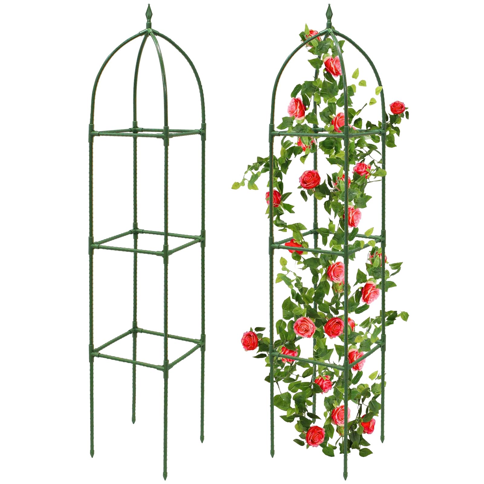 Mqhuayu Obelisco per Rampicanti 171cm, 2 Pezzi