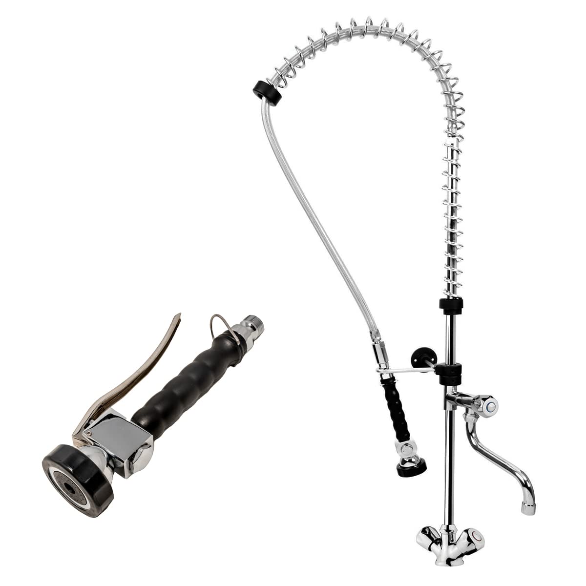 Goldman Service - Rubinetto industriale estensibile, nero