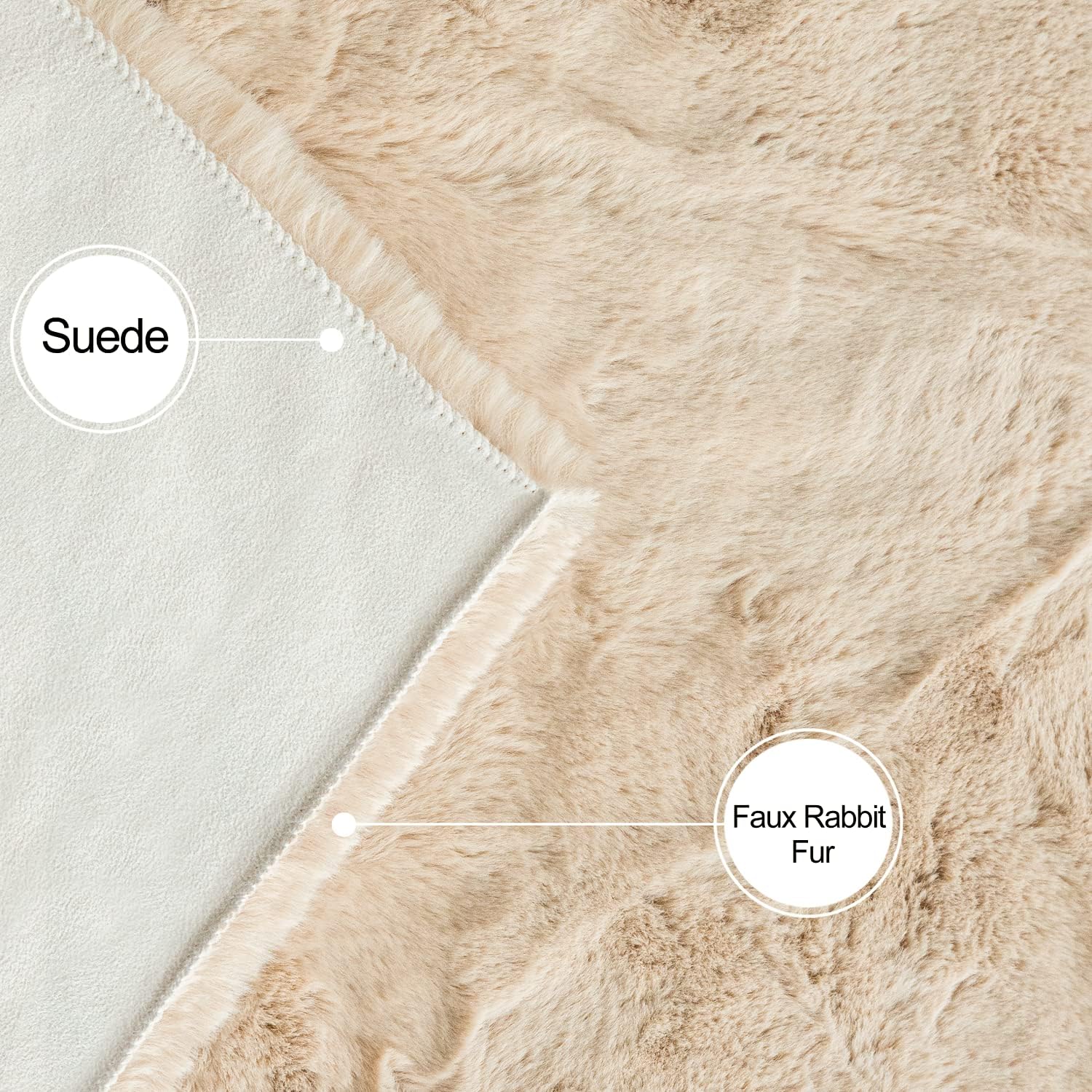 Tappeto Rotondo Beige 150cm - immagine 7