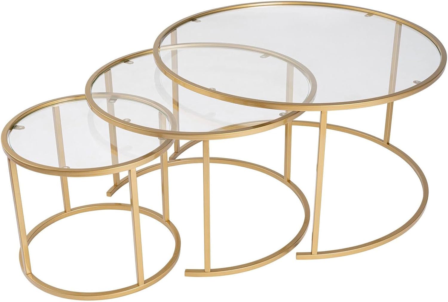 Dmora Set 3 Tavolini da Salotto Carugate - immagine 2