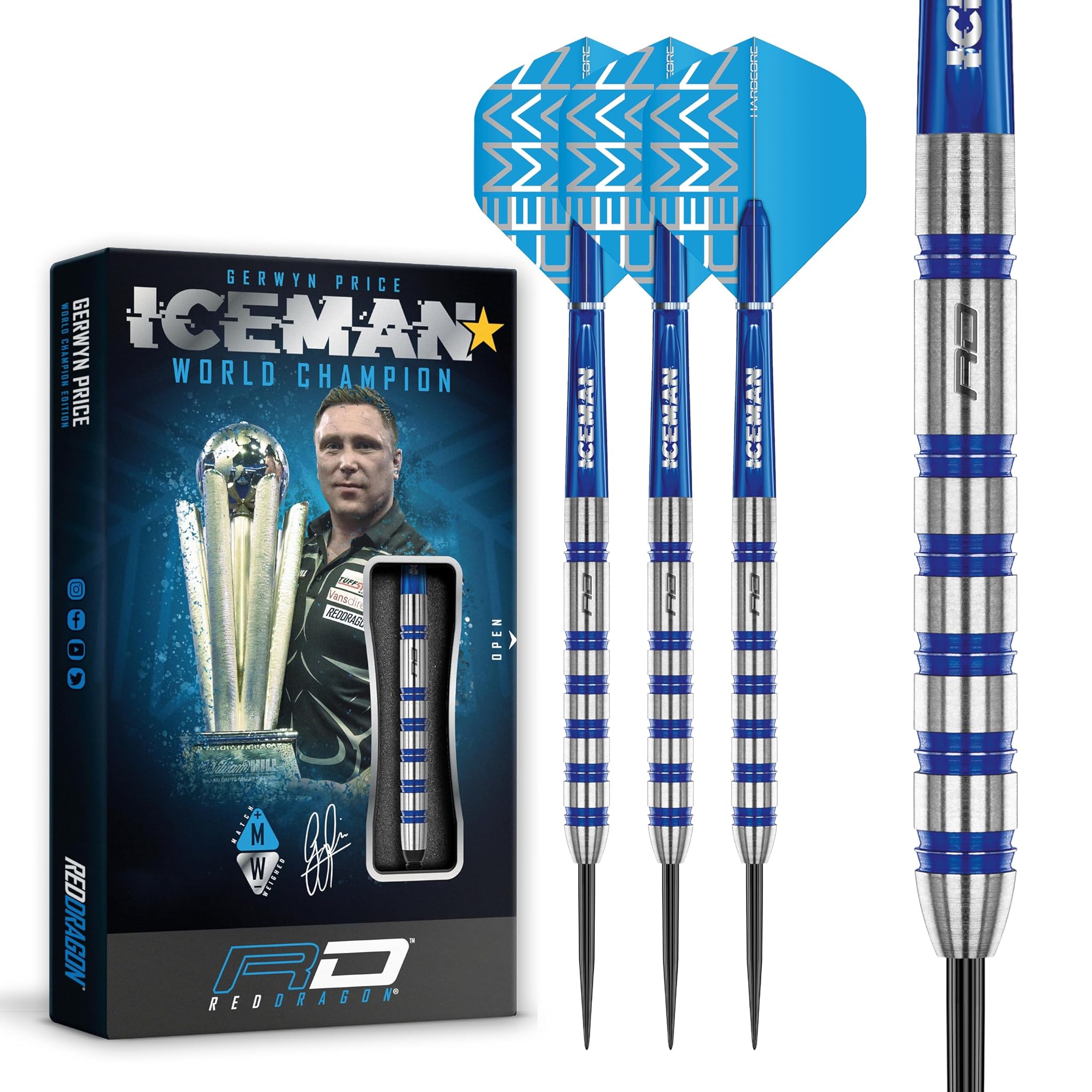 RED DRAGON Gerwyn Price Iceman Challenger Freccette
