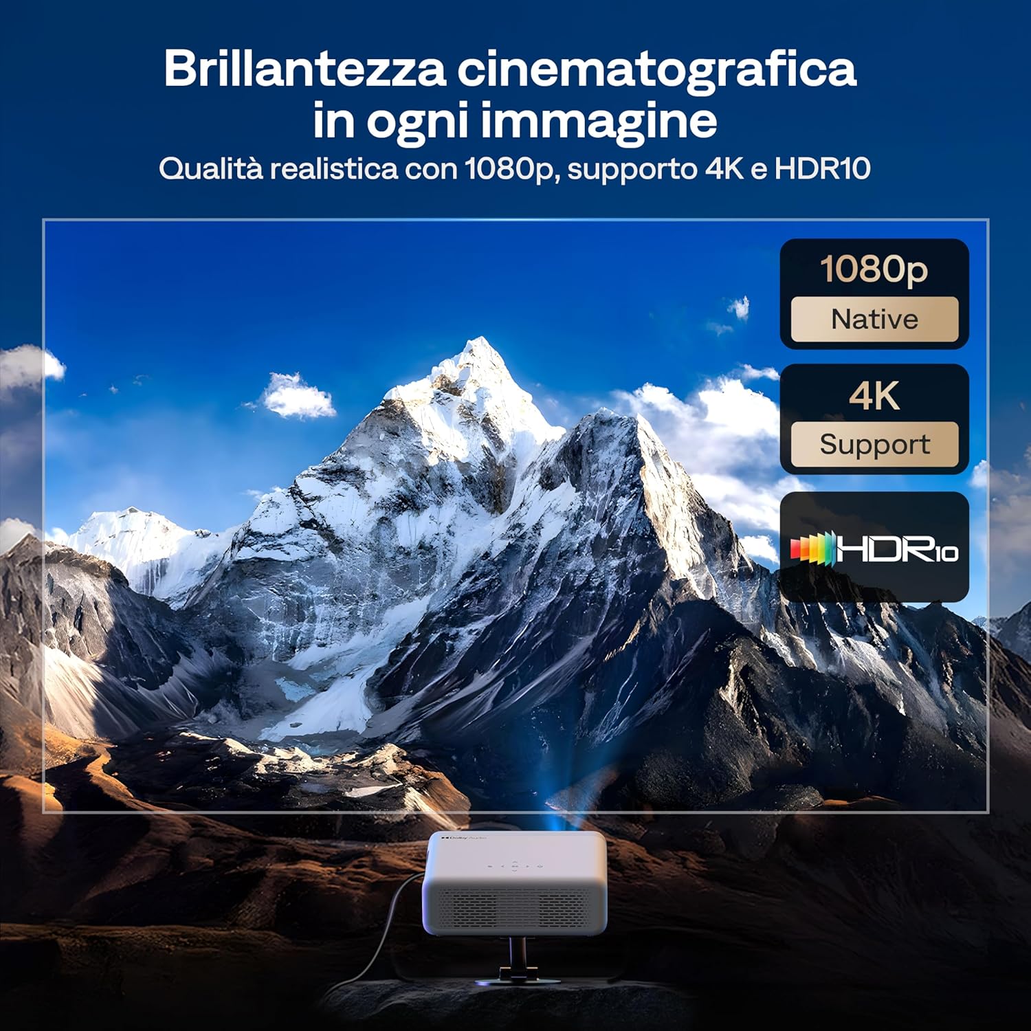 Aurzen Eazze D1G Proiettore 4K Smart TV con Google TV - immagine 6