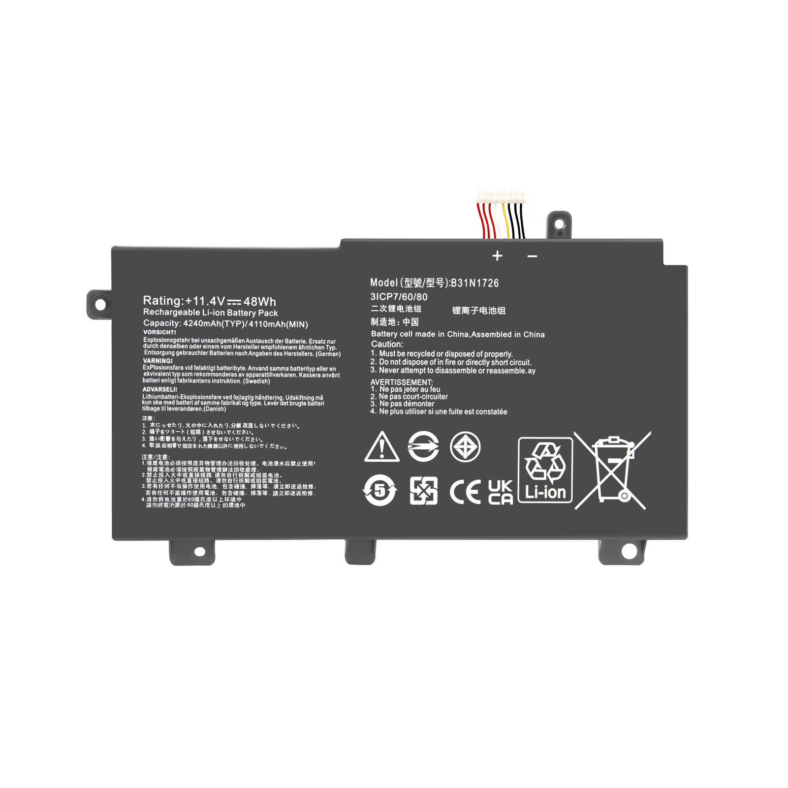 B31N1726 - Batteria per ASUS TUF Gaming A15/A17