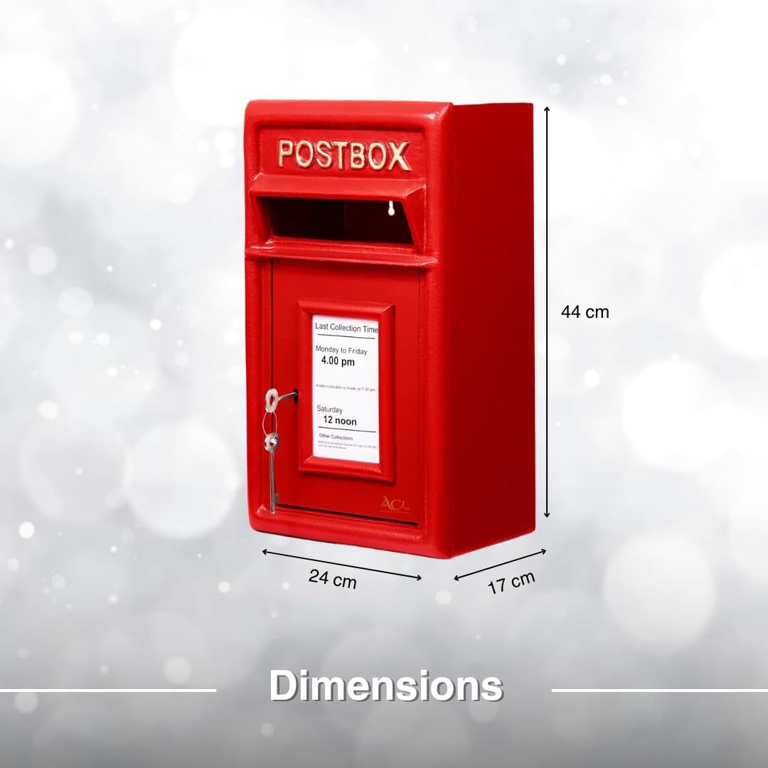 ACL Cassetta Postale Rossa da Parete per Esterni - immagine 3