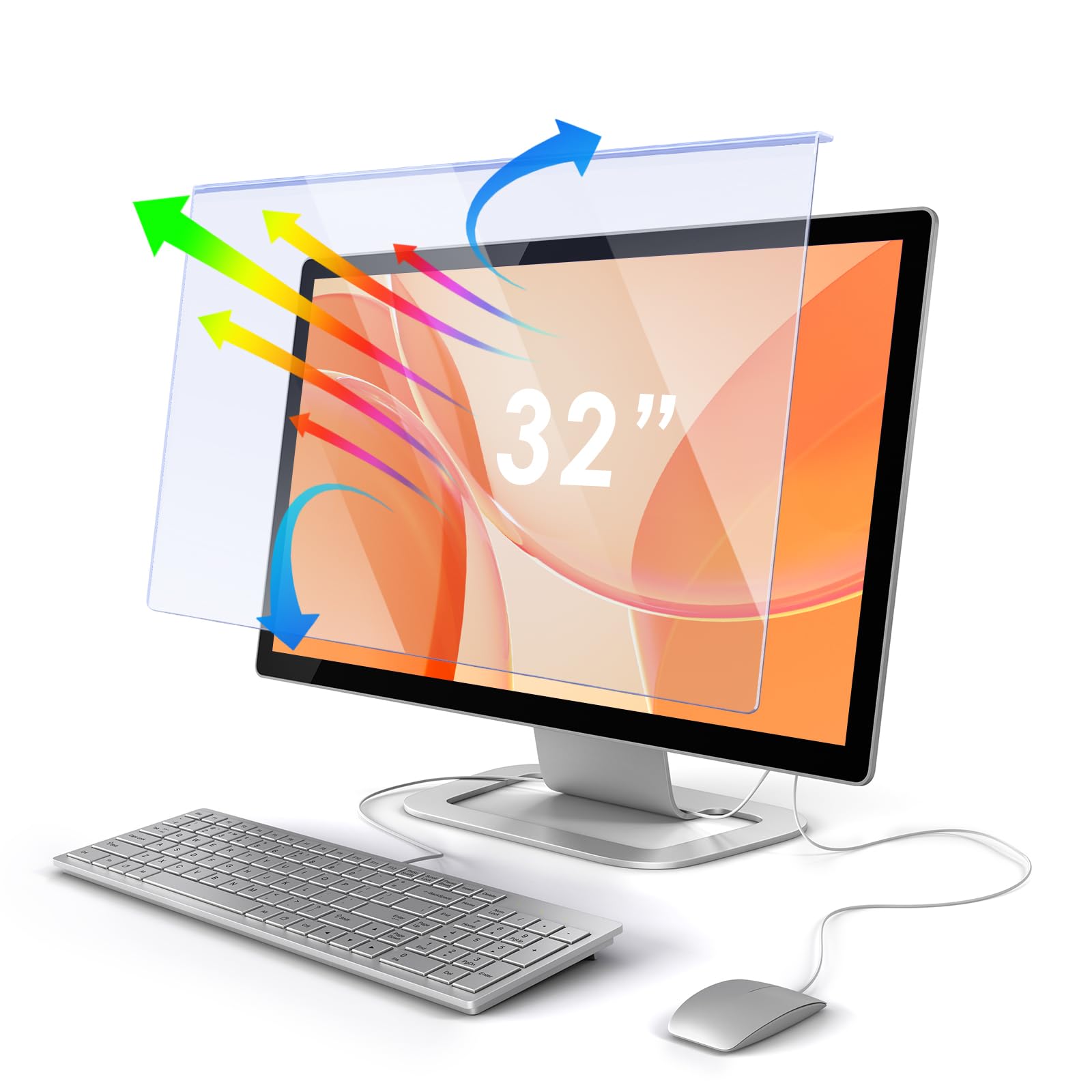 Qoosea Protezione Schermo Monitor 32 Pollici (16:9)