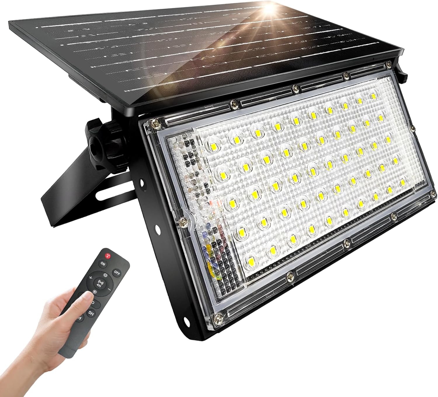 Createstar - Luce Solare LED Esterno 50W con Telecomando - immagine 1