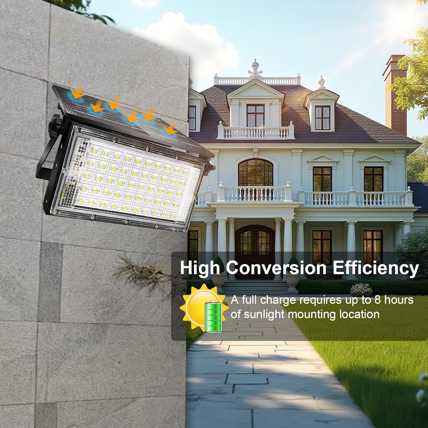 Createstar - Luce Solare LED Esterno 50W con Telecomando - immagine 4