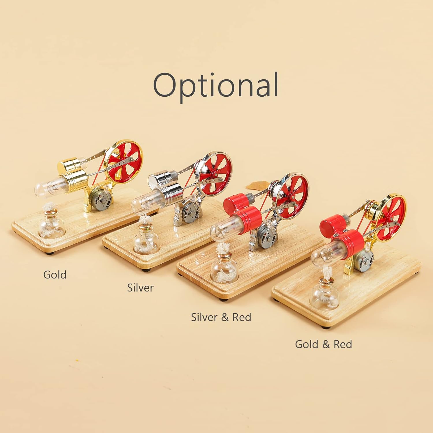 Mini Motore Ad Aria Calda con LED Colorato - immagine 4