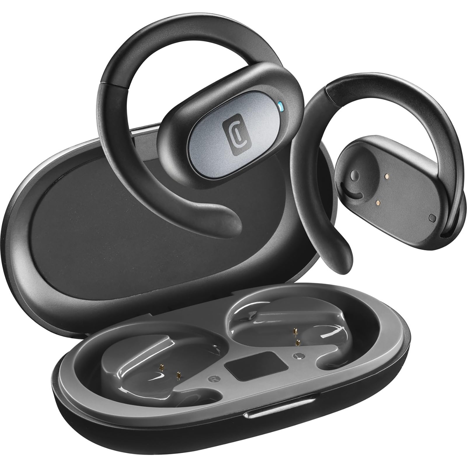 Cellularline Auricolare Bluetooth OPEN-EAR Nero